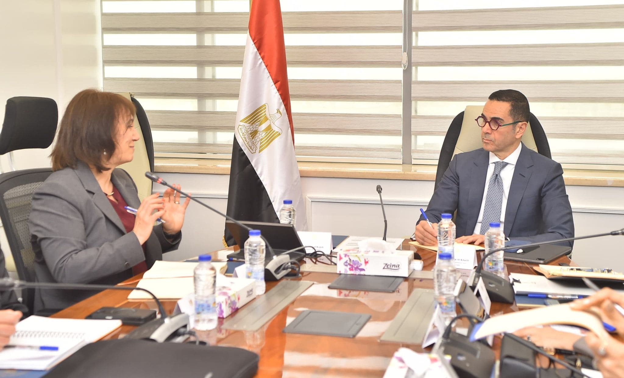 El-Khatib, Kouchouk discuss Egypt’s economic reforms with IMF mission chief

